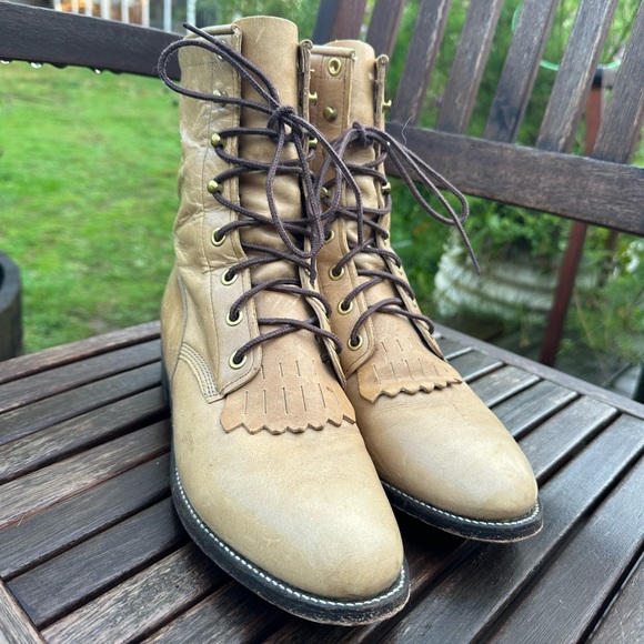 BEAUTIFUL JUSTIN 1990s ROPER BOOTS - Picture 12 of 12